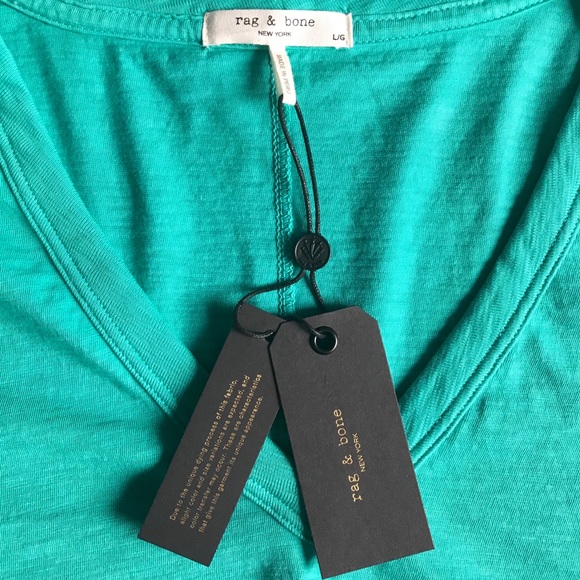 NWOT rag & bone New York slub vee t-shirt - Picture 8 of 11
